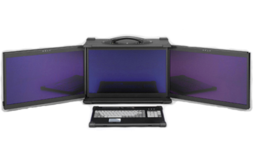 triple screen portable pc